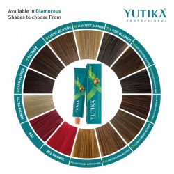 Yutika Professional Creme Hair Color 100gm Copper Mahogany Brown 4.45