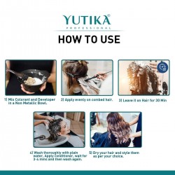 Yutika Professional Creme Hair Color 100gm Light Golden Blonde 8.3