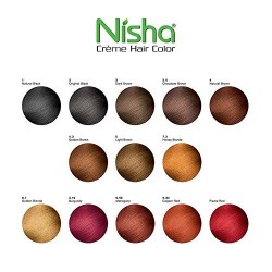 Nisha Creme Hair Colour 3.16 Burgundy 60gm+60ml +18ml Nisha Conditioner With Natural Herbs 100% Grey Hair Coverage Pack Of 1