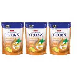 Yutika Hand Wash Lemon Fragrance Liquid Soap Refill 180ml Pack Of 3