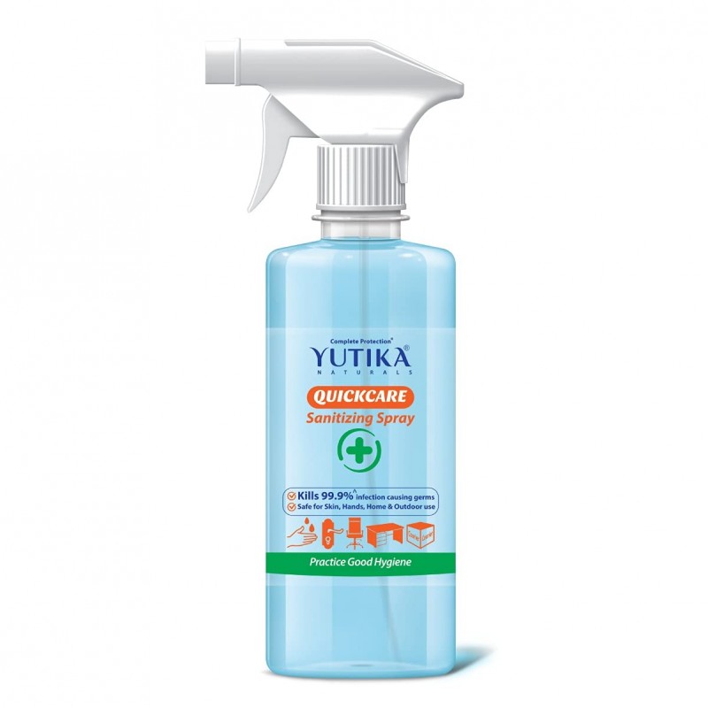 Yutika Naturals Quickcare Sanitizing Spray With 70% Alcohol 500ml
