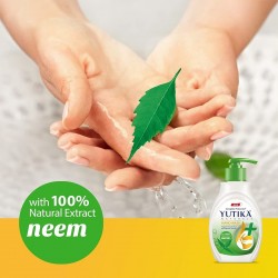 Yutika Naturals Complete Protection Neem Hand Wash 180Ml Pack Of 3 With Instant 200Ml Hand Sanitizer Kills Of Germs