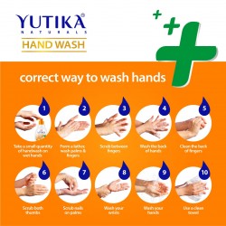 Yutika Naturals Hand Wash Complete Protection Hand Hygiene Protect From Germs Ph Balanced Formula Lemon 750ml Pack Of 2