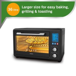 Philips Hd6976/00 36-liters Digital Oven Toaster Grill 2000w With Temperature Control Convection Mode And Preset Indian Menus