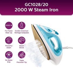 Philips GC1028/20 Easy Speed 2000 W Steam Iron Blue