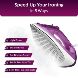 Philips EasySpeed Plus Steam Iron GC2147/30-2400W Quick Heat up with up to 30 g/min steam
