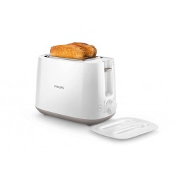 Philips Daily Collection HD2582/00 830-Watt 2-Slice Pop-up Toaster White