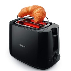 Philips Daily Collection HD2583/90 600-Watt 2 in 1 Toaster and Grill Black