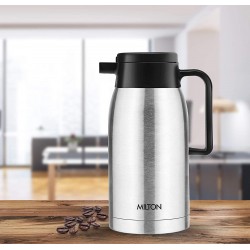 Milton Omega 700 Thermosteel Vacuum Insulated 24 Hours Hot or Cold Carafe 700 ml Silver 100% Leak Proof