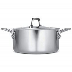 Treo By Milton Triply Stainless Steel Casserole With Lid 24 Cm / 5200 Ml