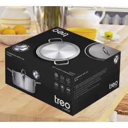 Treo By Milton Triply Stainless Steel Casserole With Lid 24 Cm / 5200 Ml
