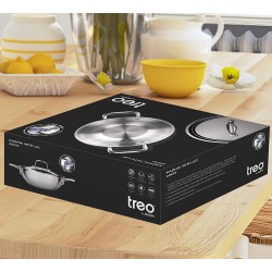 Treo by Milton Triply Stainless Steel Kadhai with Lid 20 cm / 1600 ml