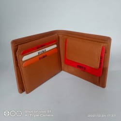 Men Evening/Party, Travel, Ethnic, Casual, Trendy CAMEL Genuine Leather Wallet - Regular Size  (6 Card Slots)