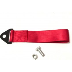 TRD Red Racing Drift Rally Car Tow Towing Strap Belt Hook Universal x1