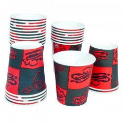 Paper Party Cups Printed Disposable Paper Glasses for Hot and Cold Beverages 150 ml 500 PC PACK