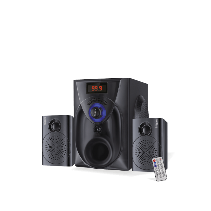 Fingers Challenger Looks futuristic sounds terrific 2.1 Multimedia Wood Encased Speaker