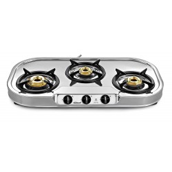 Sunflame Spectra Stainless Steel Manual Gas Stove 3 Burners