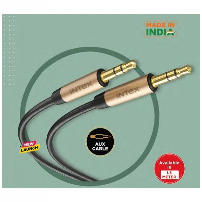 INTEX 1 Meter  Speed 3.5 Stereo Audio Cable