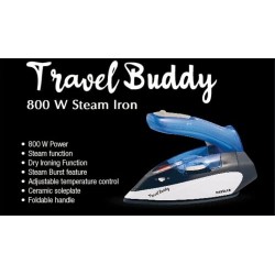 Havells Travel Buddy 800 Watt Steam Iron Blue Grey