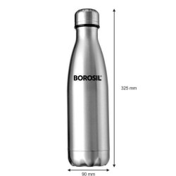 Borosil Stainless Steel Hydra Bolt Vacuum Insulated Flask Water Bottle 1l