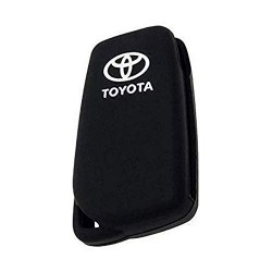 Mand 3 Button Remote Flip Key Cover for Toyota Corolla Altis/Innova Crysta Black