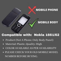Shri Krishna Enterprises Compatible Body Black Case for Nokia 1661 Nokia 1662