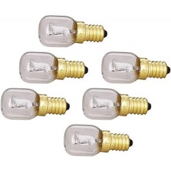 SLCE t Salt Lamp Bulbs 10 Watt Compatiable for Whirlpool E-14 Long Lasting Incandescen Pack of 6