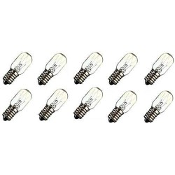 Mand E14 Salt Lamp Globe Bulb/Salt Lamp Bulb 15W Refrigerator Bulb Fridge Bulb 220V/240V Pack of 10 pcs