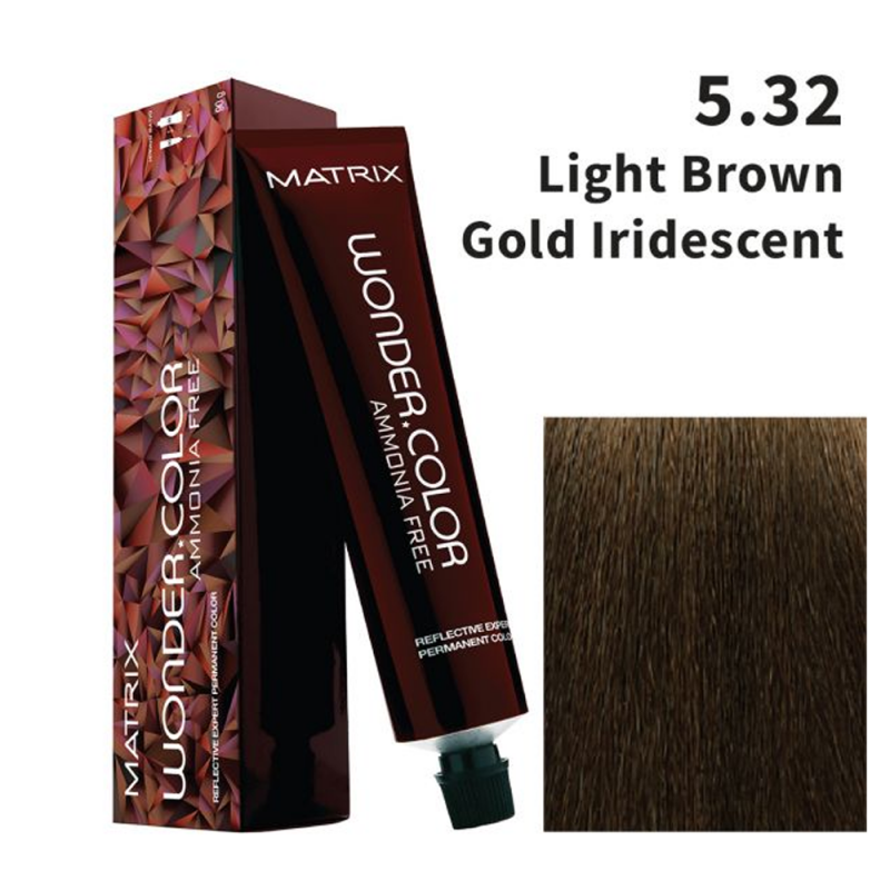 Matrix Wonder Color Ammonia  Free 5.32 (Light Brown With Gold Iridescent)