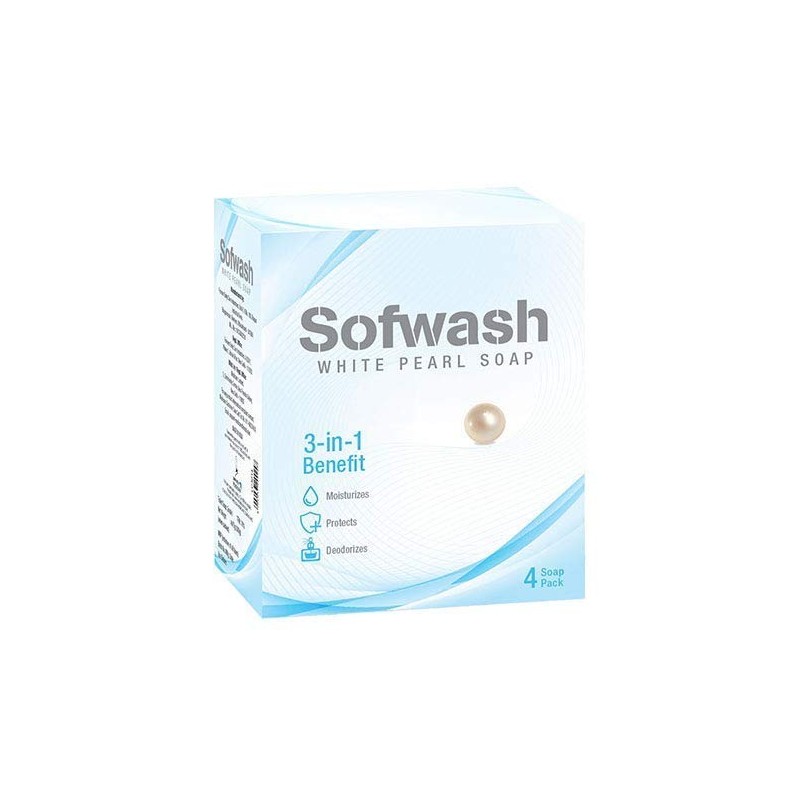 MODICARE SOFWASH  WHITE PEARL SOAP (75GX4)