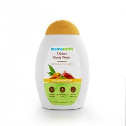 Mamaearth Ubtan Body Wash With Turmeric & Saffron Shower Gel for Glowing Skin 300 ml