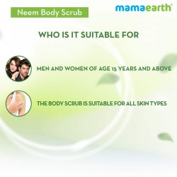 Mamaearth Neem Body Scrub with Neem & Tulsi for Skin Purification 200 g