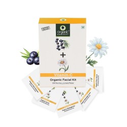 Organic Harvest Vitamin C Facial Kit for Skin, Eliminates Fine Lines & Wrinkles, Infused with  Acai Berry & Daisy Flower.