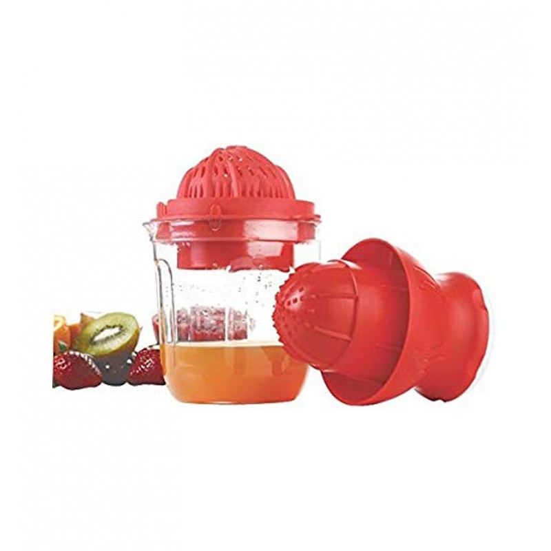 Color Red Material Plastic Package Contents 1Piece Juicer Easy to use /easy to store