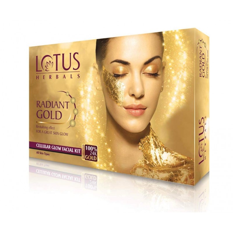 Lotus Herbals Radiant  Gold Cellular glow Facial Kit At NYKAA