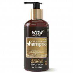 WOW Skin Science Hair Strengthening Shampoo -  No Parabens, Sulphate & Silicones - 300 ml