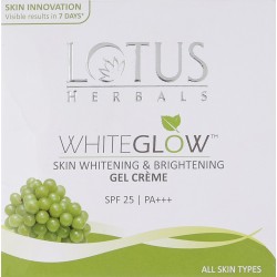 Lotus Herbals Whiteglow Brightening  Gel Cream SPF 25, 60 gms