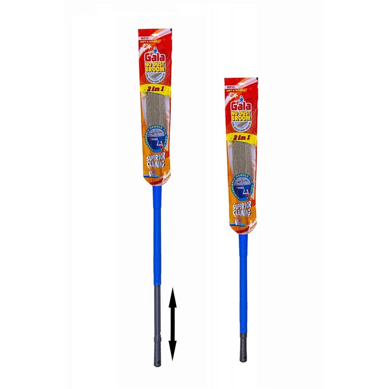 No Dust Broom with Extendable Long Handle broom stick for home floor cleaning and ceiling cleaning Jhadu