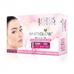 Lotus Herbals Whiteglow  Insta Glow 4 In 1 Facial Kit, 40g