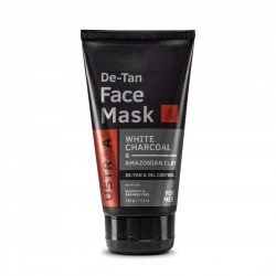 Ustraa De-Tan Face Mask - Oily Skin - 125 g - Tan & Pollution removing wash-off face mask for men, Cleansing  for oily skin