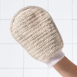 MCaffeine Exfoliating Bath Glove to  Prevent Ingrown Hair & Strawberry Skin