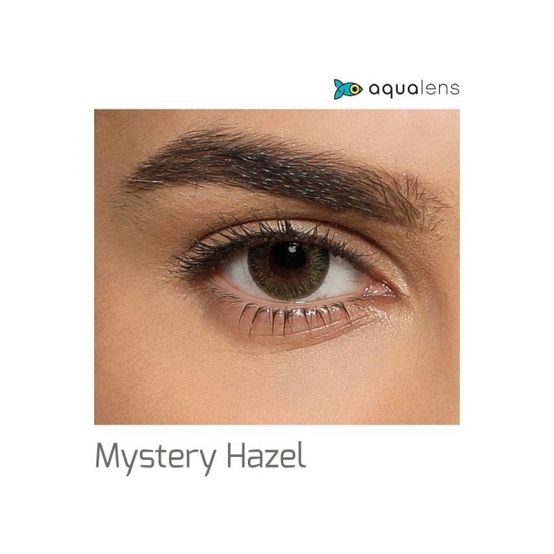 Aquacolor – Daily Disposable Soft Colored Contact Lenses with UV Protection 10 Lens Pack  Mystery Hazel
