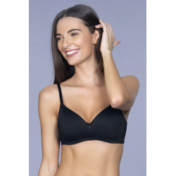 AMANTE – Smooth Charm Padded Non-Wired T-Shirt Bra  BRA10606 – Color – Black – 01N