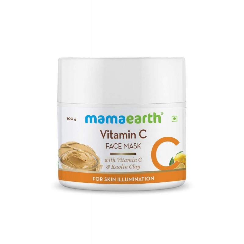 Mamaearth – Vitamin C Face Mask With Vitamin  C & Kaolin Clay for Skin Illumination – 100g