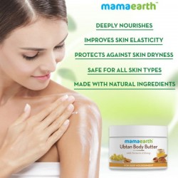Mamaearth Ubtan  Body Butter For All Skin Types Turmeric & Honey For Deep Nourishment (200g)