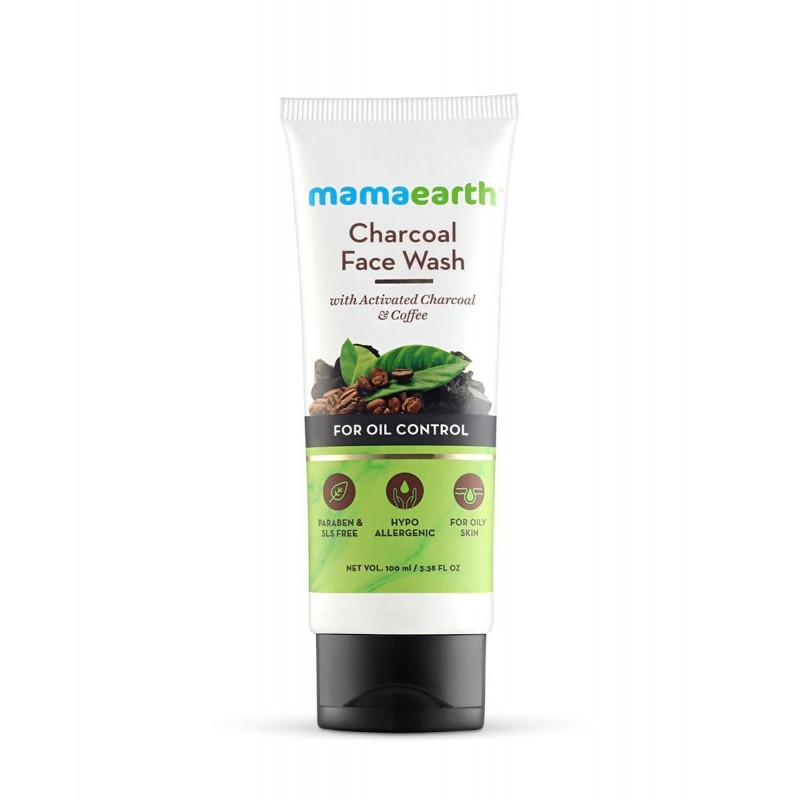 Mamaearth  Charcoal Natural Face Wash for oil control and pollution defence (100mL)