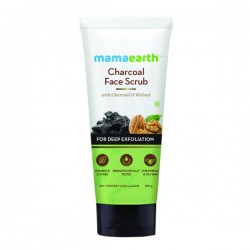 Mamaearth Charcoal Face Scrub  For Oily Skin & Normal skin With Charoalc & Walnut (100gm)