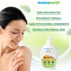 Mamaearth Ubtan Body Lotion with Turmeric & Kokum Butter for Glowing Skin (400mL)