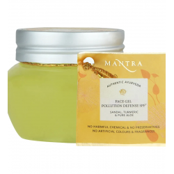 Mantra – Herbal Pollution Defense SPF+ Face Gel  Sandal & Turmeric Pure Aloe (100gm)
