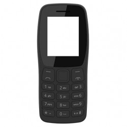 Nokia 105 (2022) Replacement Front and Back Body Housing Panel with Keypad Black